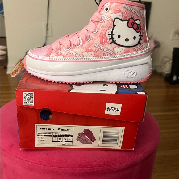 Custom Hello Kitty Converse Pink High Top Converse  Hello Kitty Pink and White High-Top Shoes